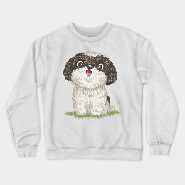 Shih Tzu happy Crewneck Sweatshirt by sanogawa